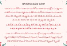 Malia Love You - Lovely Script Font Poster 1