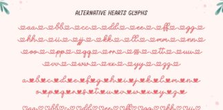 Malia Love You - Lovely Script Font Poster 1