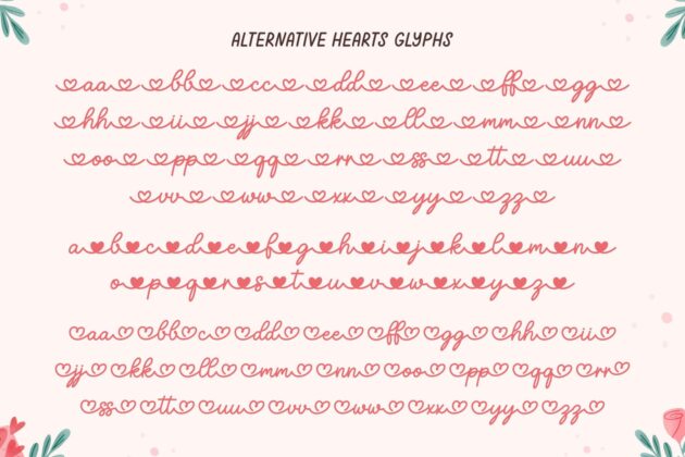 Malia Love You - Lovely Script Font Poster 1