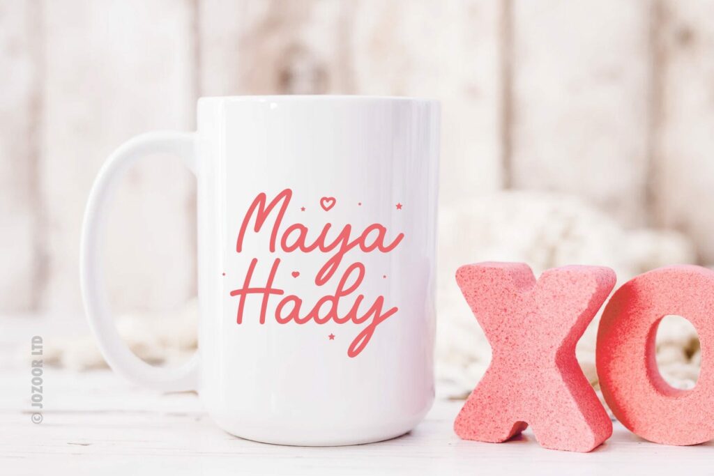 Malia Love You - Lovely Script Font Poster 2