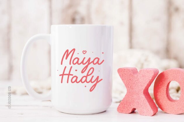 Malia Love You - Lovely Script Font Poster 2