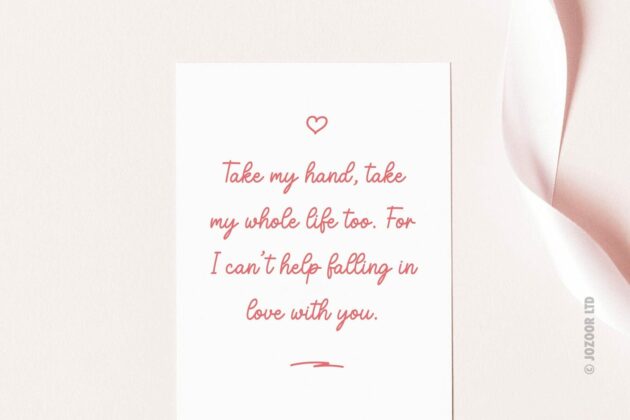Malia Love You - Lovely Script Font Poster 3