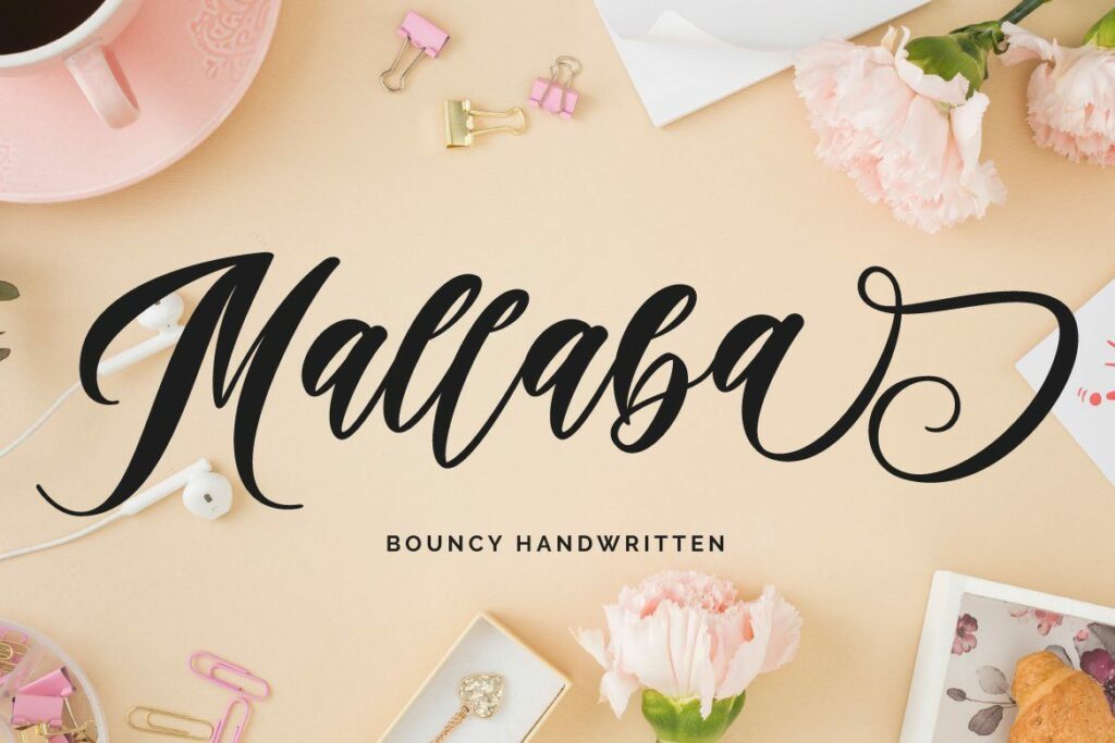 Mallaba - Bouncy Handwritten Poster 4