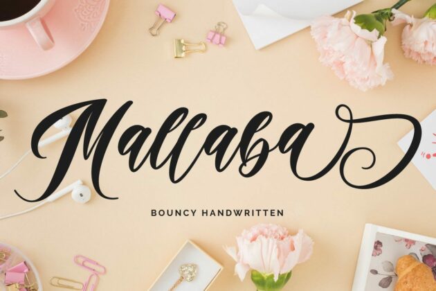 Mallaba - Bouncy Handwritten Poster 4
