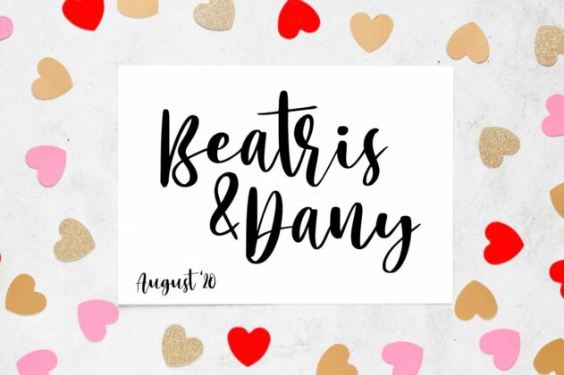 Mango Salsa with Bouncy Handwritten Script Font Style Poster 2