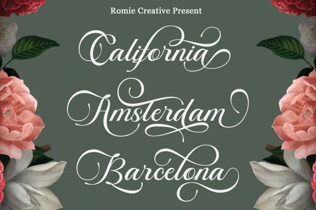 Manilla Script Poster 4