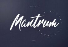 Mantrum - Urban script | 3 styles Poster 1