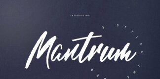 Mantrum - Urban script | 3 styles Poster 1