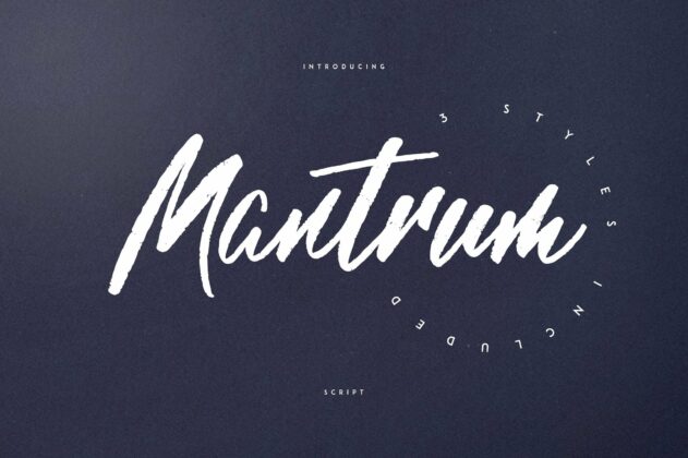 Mantrum - Urban script | 3 styles Poster 1