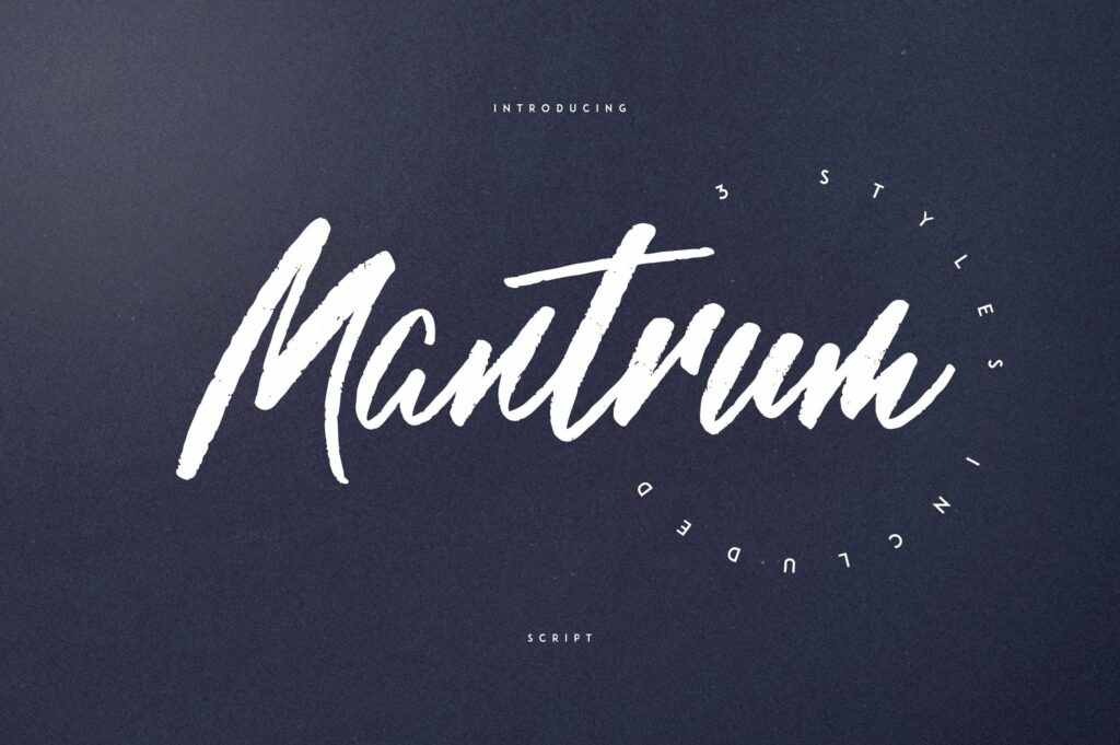 Mantrum - Urban script | 3 styles Poster 4