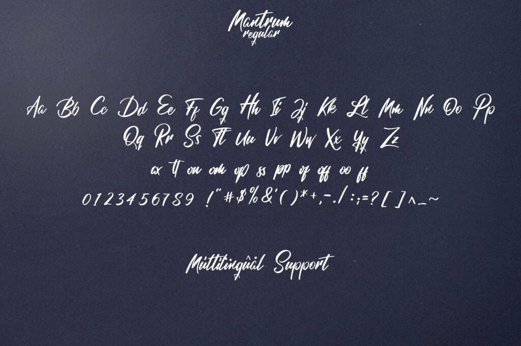 Mantrum - Urban script | 3 styles Poster 5