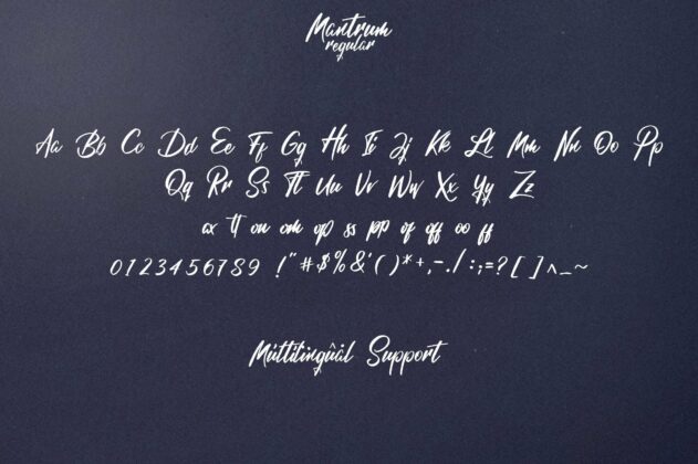 Mantrum - Urban script | 3 styles Poster 5