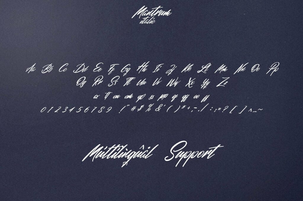 Mantrum - Urban script | 3 styles Poster 8