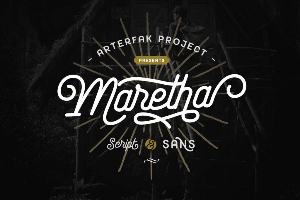 Maretha Font Duo Poster 2