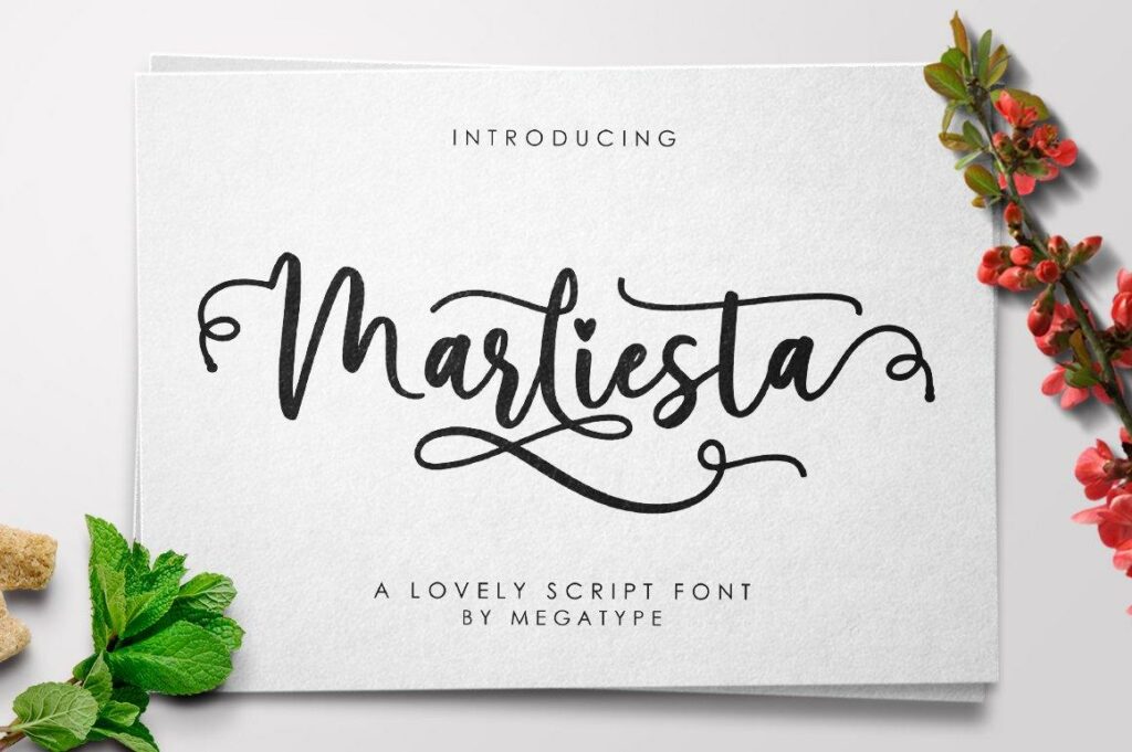 Marliesta Script Font Poster 2