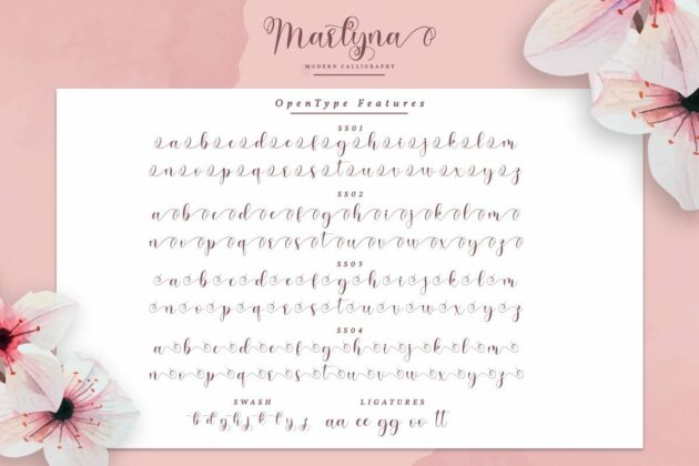 Marlyna Script Poster 7