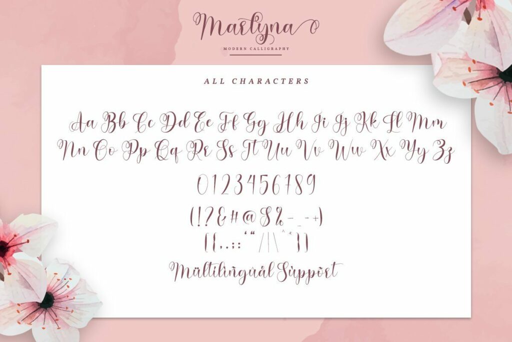 Marlyna Script Poster 10