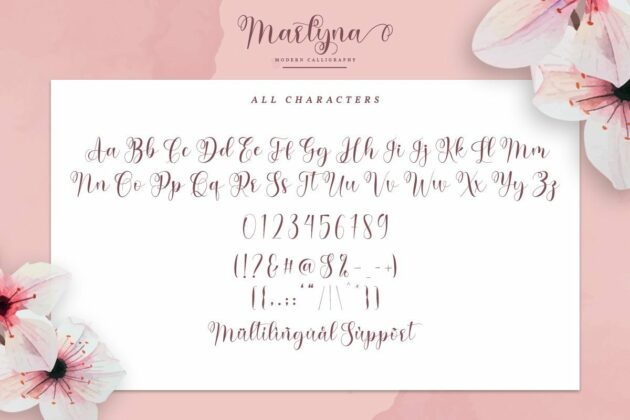 Marlyna Script Poster 10