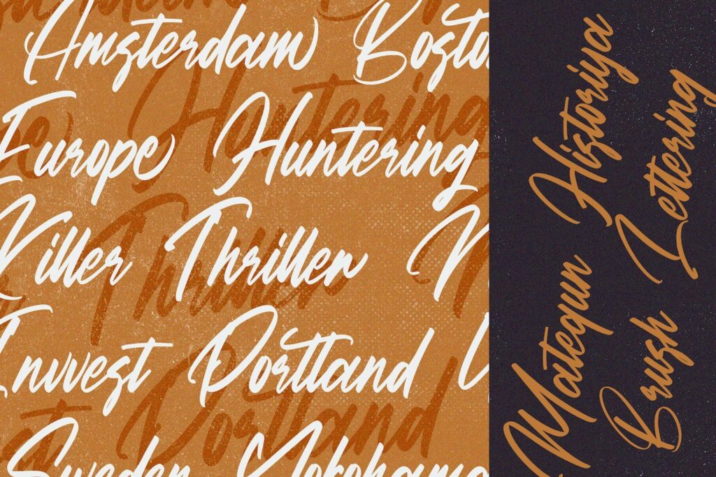 Matequn Historiya - Handwritten Font Poster 1