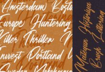 Matequn Historiya - Handwritten Font Poster 1