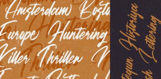 Matequn Historiya - Handwritten Font Poster 1