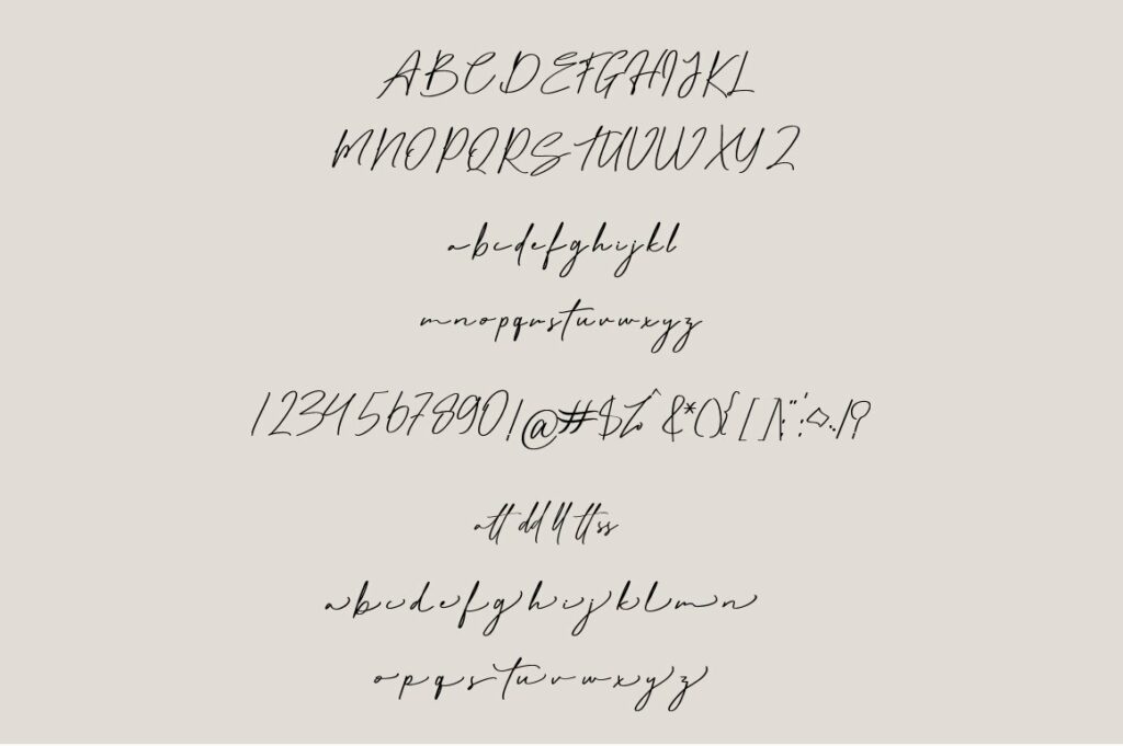 Matt Rostine - Signature Script Fonts Poster 9