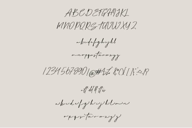 Matt Rostine - Signature Script Fonts Poster 9