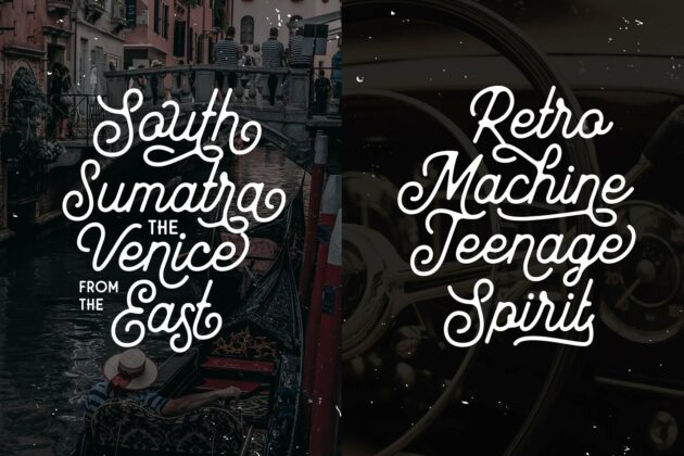 Mayhena Monoline Font Poster 3