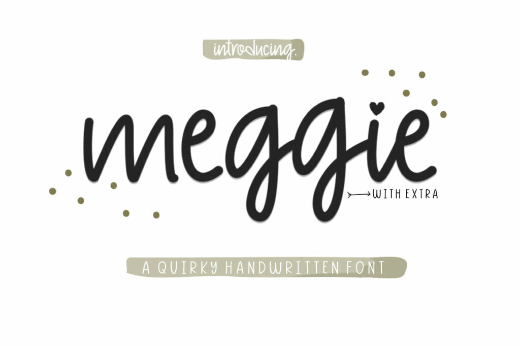 Meggie - Handwritten Typefacaes Poster 1