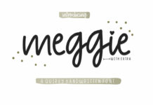 Meggie - Handwritten Typefacaes Poster 1