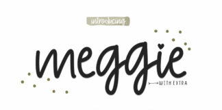 Meggie - Handwritten Typefacaes Poster 1