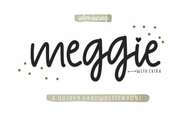 Meggie - Handwritten Typefacaes Poster 1