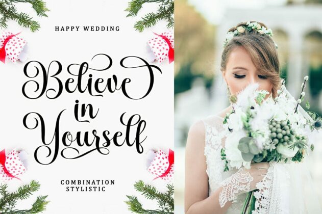 Melinda Bladegia Script Font Poster 4