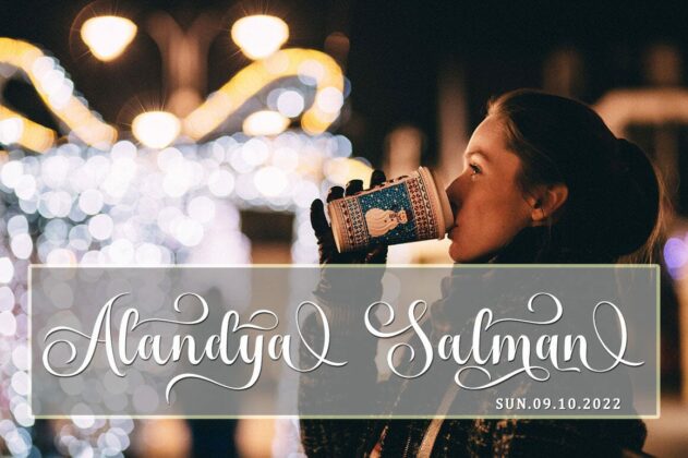 Melinda Bladegia Script Font Poster 5