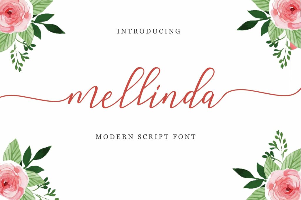 Mellinda Script Poster 2