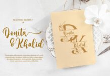 Mellisa Jonathan (Script & Split Monogram Font) Poster 1