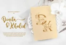 Mellisa Jonathan (Script & Split Monogram Font) Poster 1