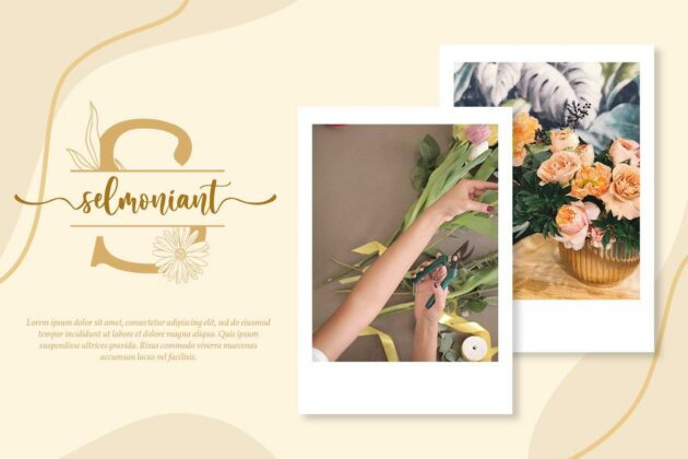 Mellisa Jonathan (Script & Split Monogram Font) Poster 5