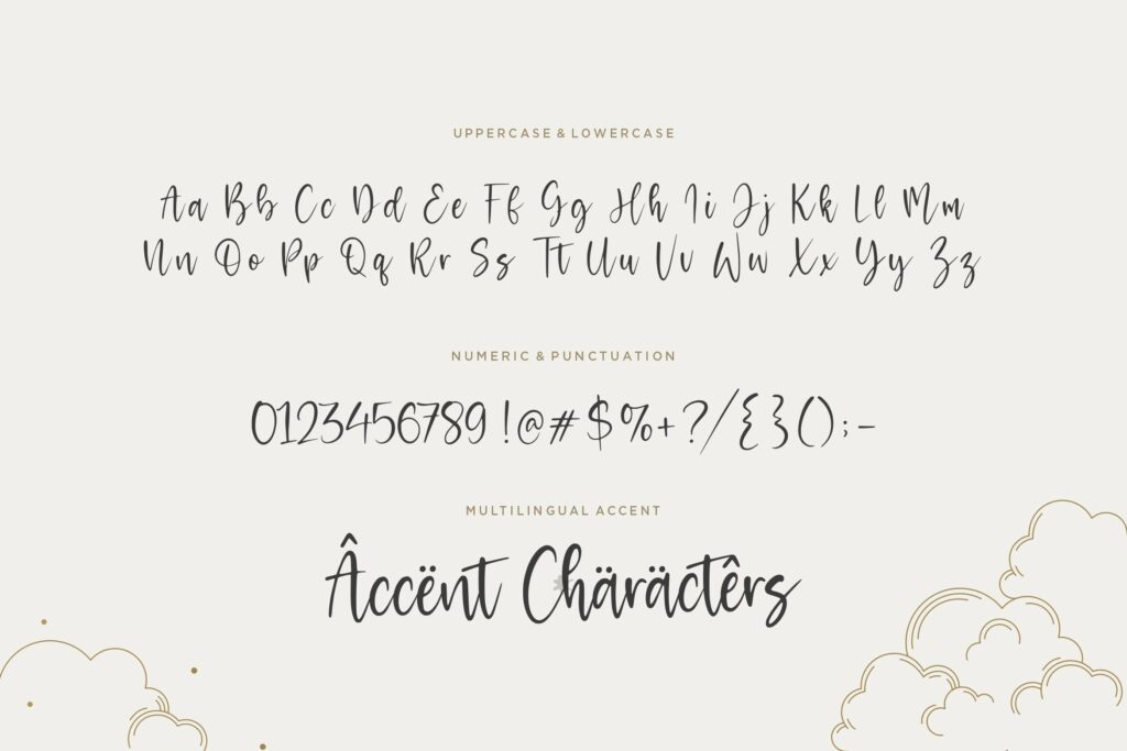 Melodicstar Modern Calligraphy Font Poster 3