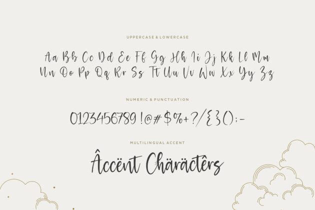 Melodicstar Modern Calligraphy Font Poster 3