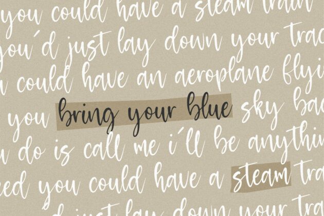 Melodicstar Modern Calligraphy Font Poster 6