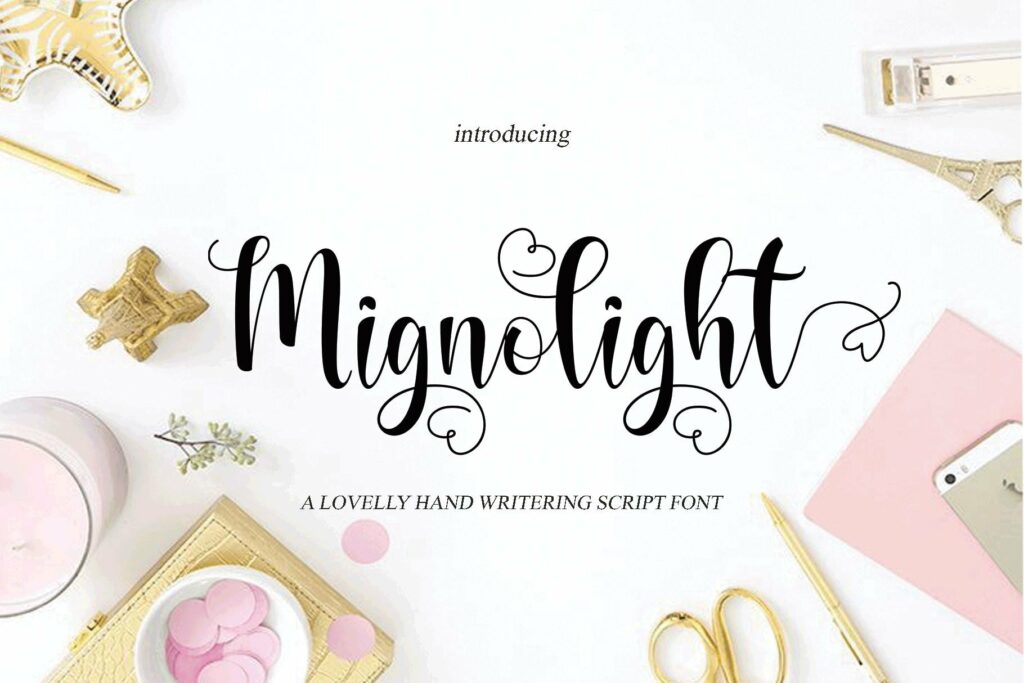 Mignolight Script Poster 6