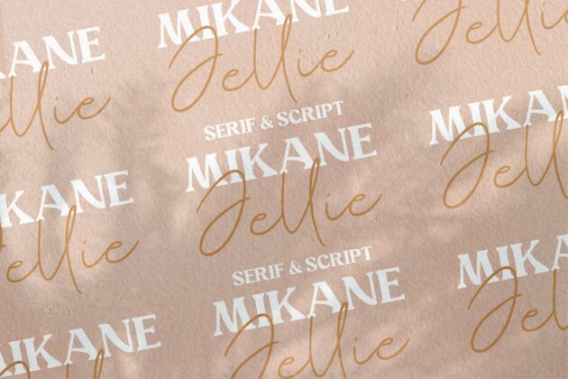 Mikane Jellie Handwritten Font Duo Poster 1