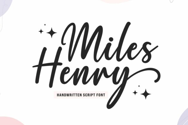 Miles Henry - Modern Script Font Poster 9