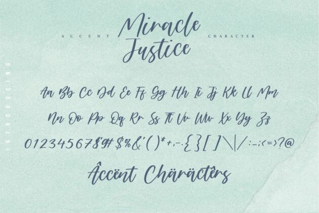 Miracle Justice Modern Casual Handwritten Script Font Poster 4
