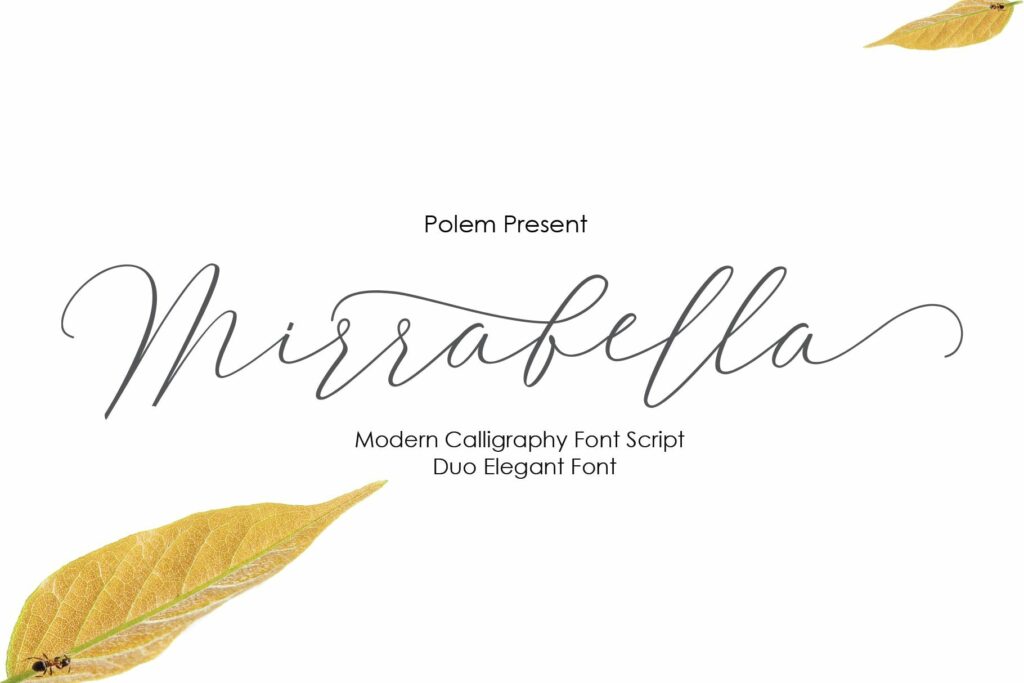 Mirrabella Duo Font Poster 6