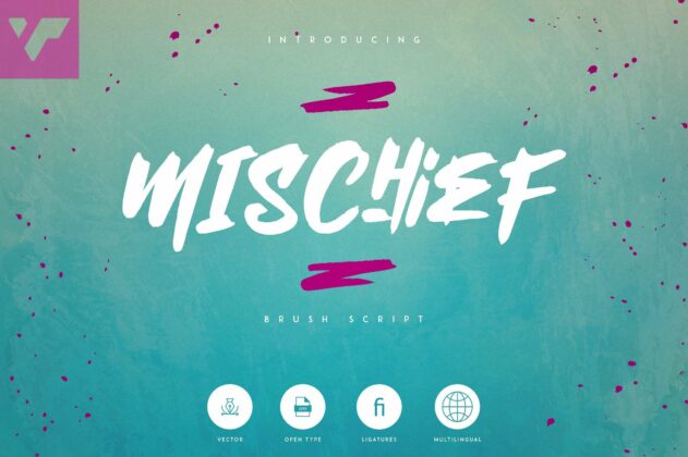 Mischief - Brush font + Extras Poster 8