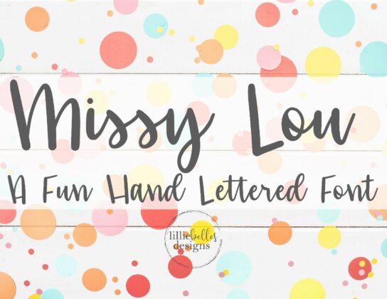 Missy Lou Font Poster 4