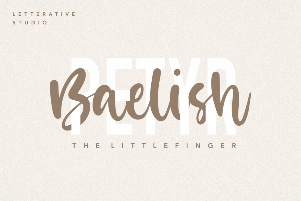 Misty Cotton Modern Calligraphy Font Poster 1