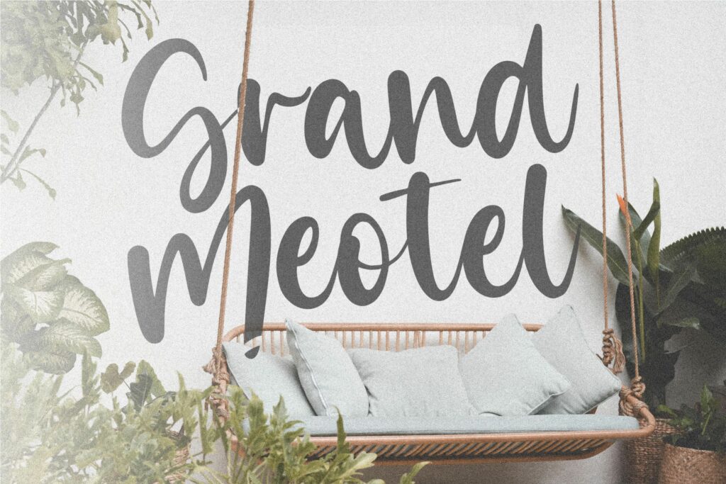 Misty Cotton Modern Calligraphy Font Poster 2